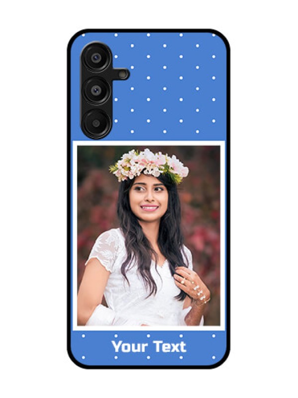 Custom Galaxy M16 5G Custom Glass Phone Case - Polka Dots Design