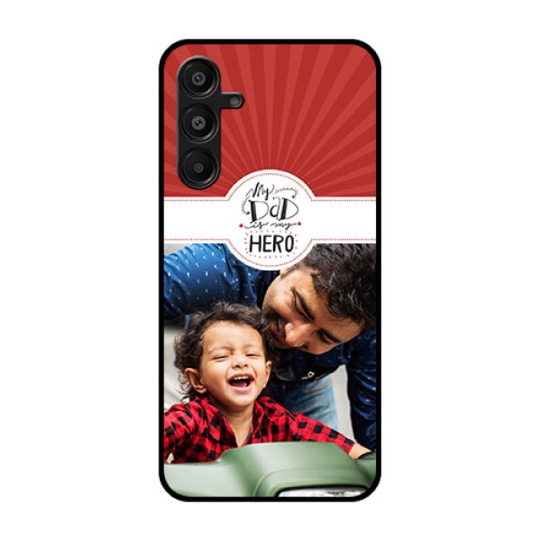 Galaxy M16 5G Custom Glass Phone Case - My Dad Hero Design
