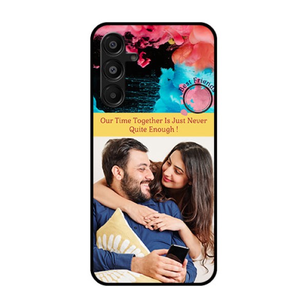 Galaxy M16 5G Custom Glass Phone Case - Quote With Acrylic Painting Design