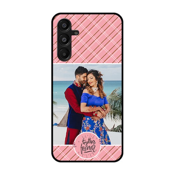 Galaxy M16 5G Custom Glass Phone Case - Together Forever Design Galaxy M16 5G Custom Glass Phone Case - Together Forever Design
