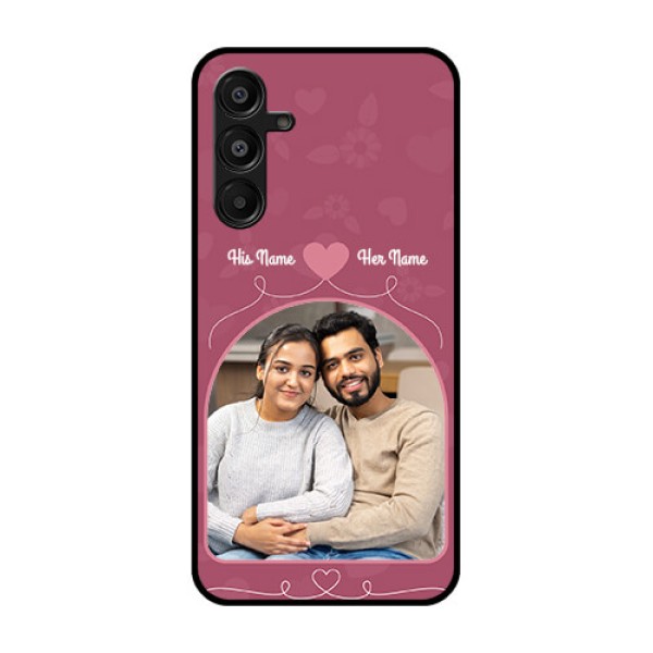 Galaxy M16 5G Custom Glass Phone Case - Love Floral Design