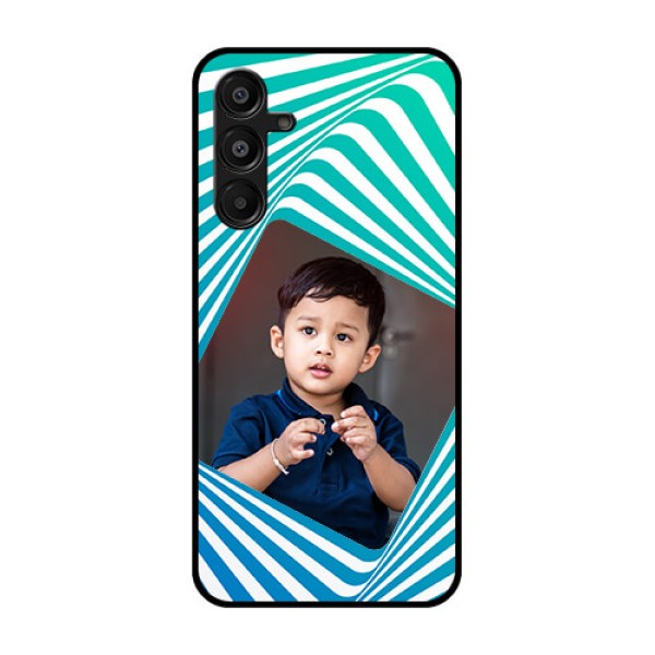 Galaxy M16 5G Custom Glass Phone Case - Abstract Spiral Design