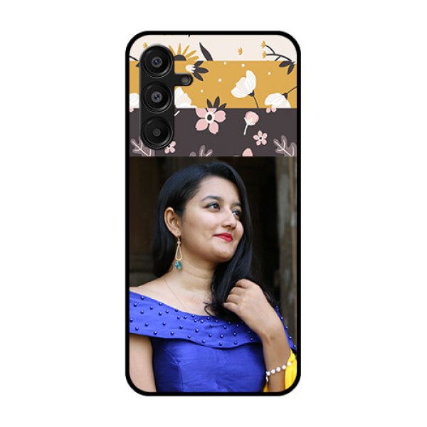 Galaxy M16 5G Custom Glass Phone Case - Stylish Floral Design