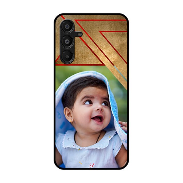 Galaxy M16 5G Custom Glass Phone Case - Gradient Abstract Texture Design