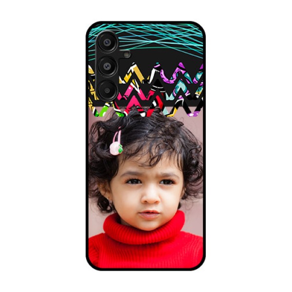 Galaxy M16 5G Custom Glass Phone Case - Neon Abstract Design