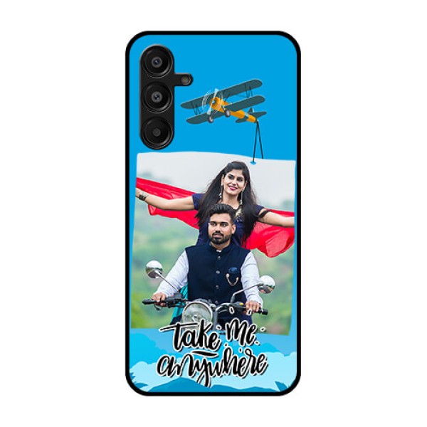 Galaxy M16 5G Custom Glass Phone Case - Traveller Design
