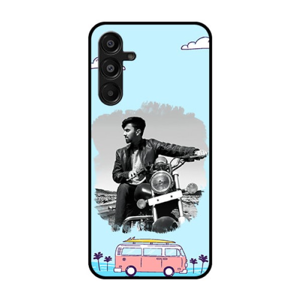 Galaxy M16 5G Custom Glass Phone Case - Travel and Adventure Design