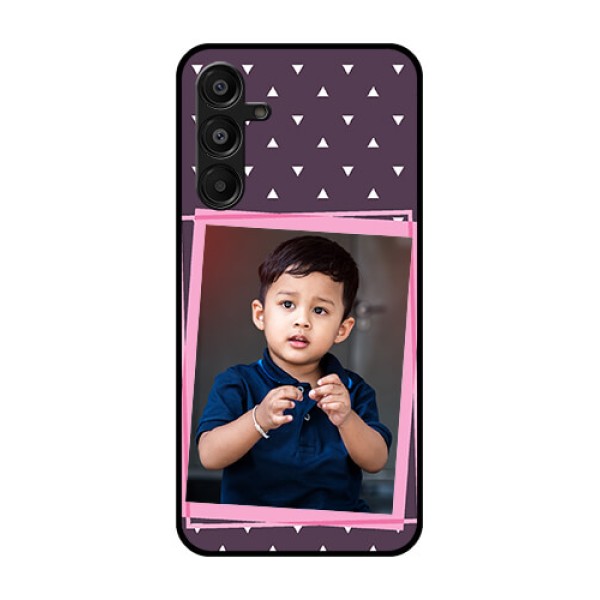 Galaxy M16 5G Custom Glass Phone Case - Triangle Pattern Dotted Design