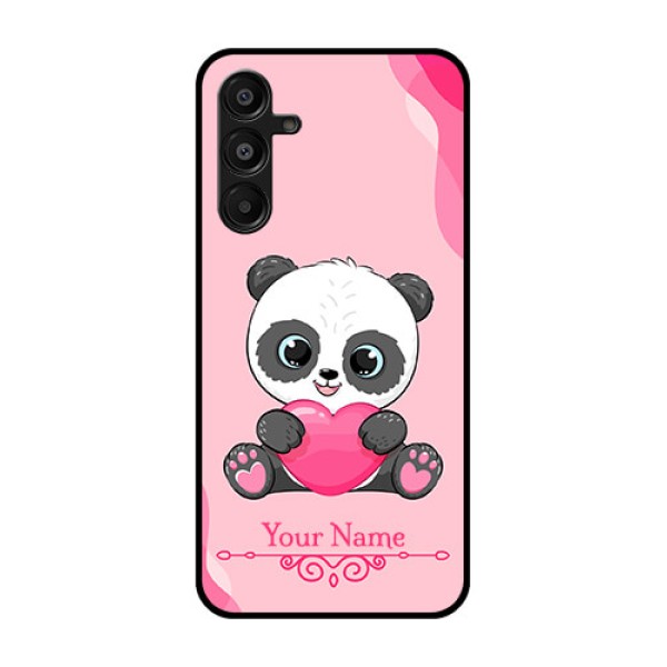 Galaxy M16 5G Custom Glass Phone Case - Cute Panda Design