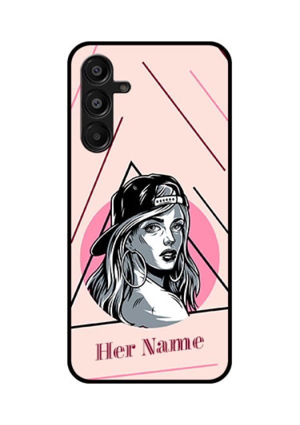 Galaxy M16 5G Custom Glass Phone Case - Rockstar Girl Design