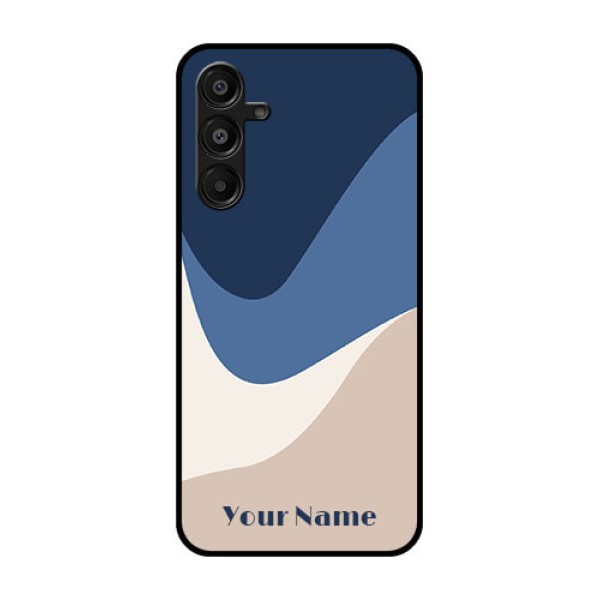 Galaxy M16 5G Custom Glass Phone Case - Abstract Drip Art Design