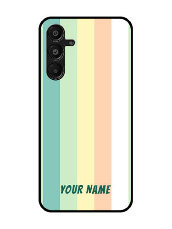 Custom Galaxy M16 5G Custom Glass Phone Case - Multi - Colour Stripes Design