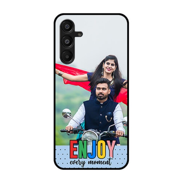 Galaxy M16 5G Custom Glass Phone Case - Enjoy Every Moment Design Galaxy M16 5G Custom Glass Phone Case - Enjoy Every Moment Design