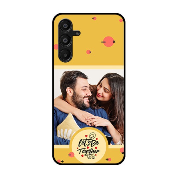 Galaxy M16 5G Custom Glass Phone Case - Lets Be Together Design