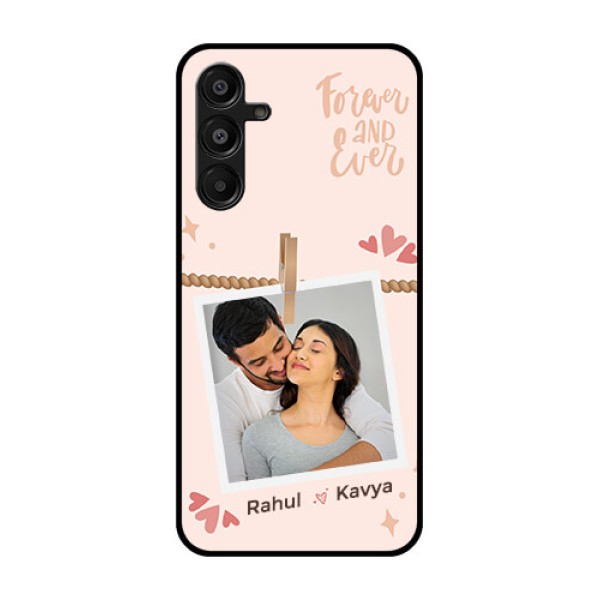 Galaxy M16 5G Custom Glass Phone Case - Forever And Ever Love Design