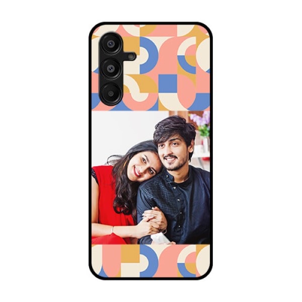 Galaxy M16 5G Custom Glass Phone Case - Semi - Circle Maze Pattern Design Galaxy M16 5G Custom Glass Phone Case - Semi - Circle Maze Pattern Design