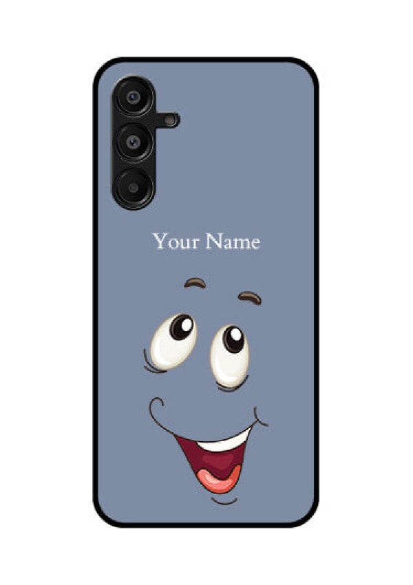 Galaxy M16 5G Custom Glass Phone Case - Laughing Cartoon Face Design