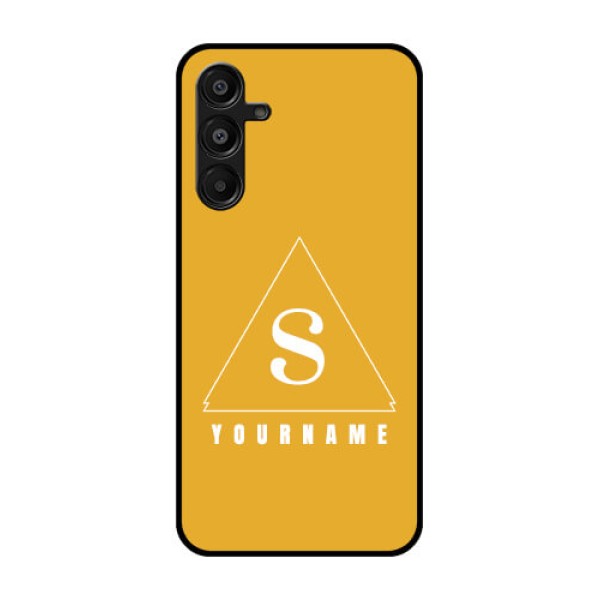 Galaxy M16 5G Custom Glass Phone Case - Simple Triangle Design Galaxy M16 5G Custom Glass Phone Case - Simple Triangle Design