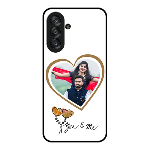 Samsung Galaxy M17 5G Custom Glass Phone Case - You & Me Design