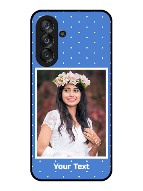 Custom Samsung Galaxy M17 5G Custom Glass Phone Case - Polka Dots Design