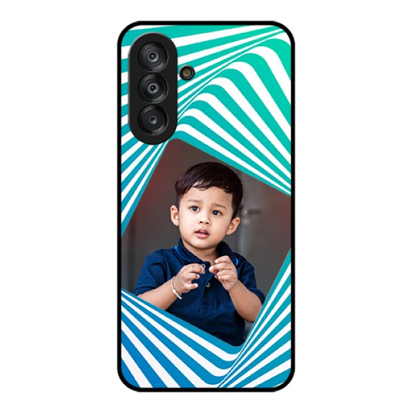 Samsung Galaxy M17 5G Custom Glass Phone Case - Abstract Spiral Design