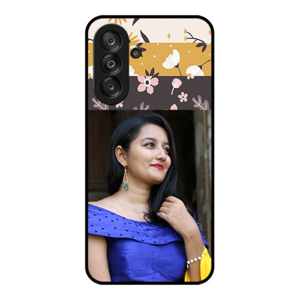 Samsung Galaxy M17 5G Custom Glass Phone Case - Stylish Floral Design Samsung Galaxy M17 5G Custom Glass Phone Case - Stylish Floral Design