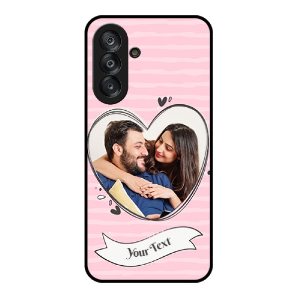 Samsung Galaxy M17 5G Custom Glass Phone Case - Vintage Heart Design