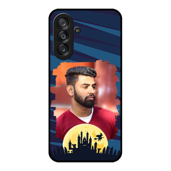 Samsung Galaxy M17 5G Custom Glass Phone Case - Halloween Witch Design Samsung Galaxy M17 5G Custom Glass Phone Case - Halloween Witch Design