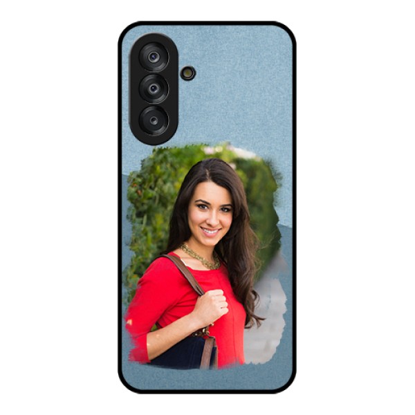Samsung Galaxy M17 5G Custom Glass Phone Case - Grunge Line Art Design Samsung Galaxy M17 5G Custom Glass Phone Case - Grunge Line Art Design