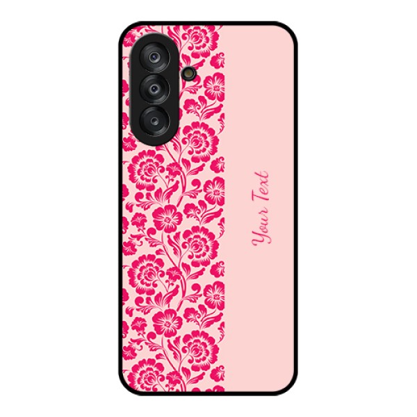 Samsung Galaxy M17 5G Custom Glass Phone Case - Attractive Floral Pattern Design
