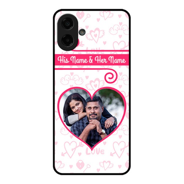 Samsung Galaxy M17e Custom Glass Phone Case - Heart Shape Love Design Samsung Galaxy M17e Custom Glass Phone Case - Heart Shape Love Design