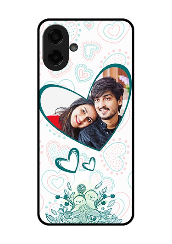 Samsung Galaxy M17e Custom Glass Phone Case - Premium Couple Design