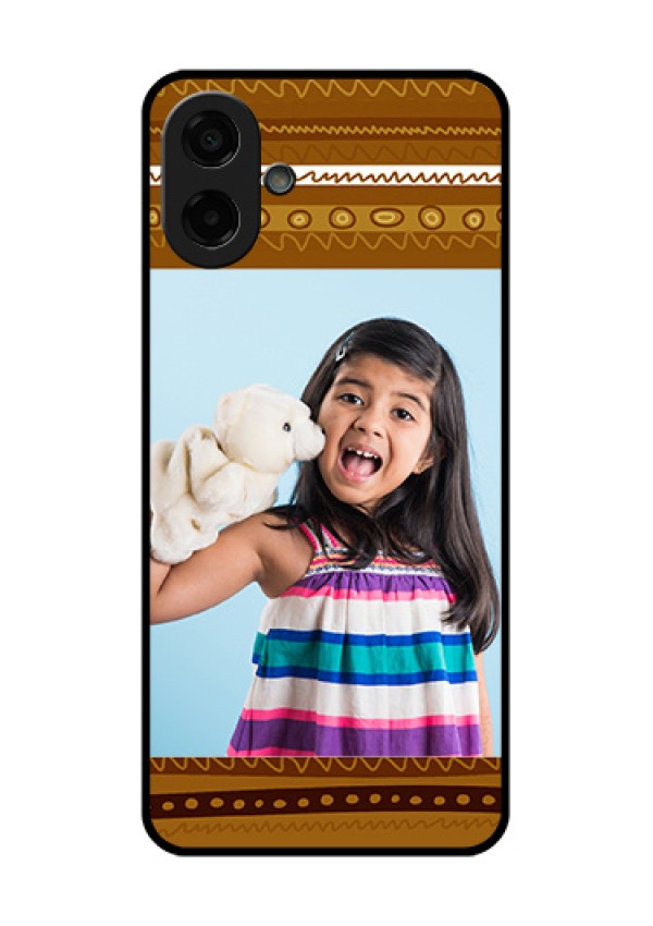 Samsung Galaxy M17e Custom Glass Phone Case - Friends Picture Upload Design