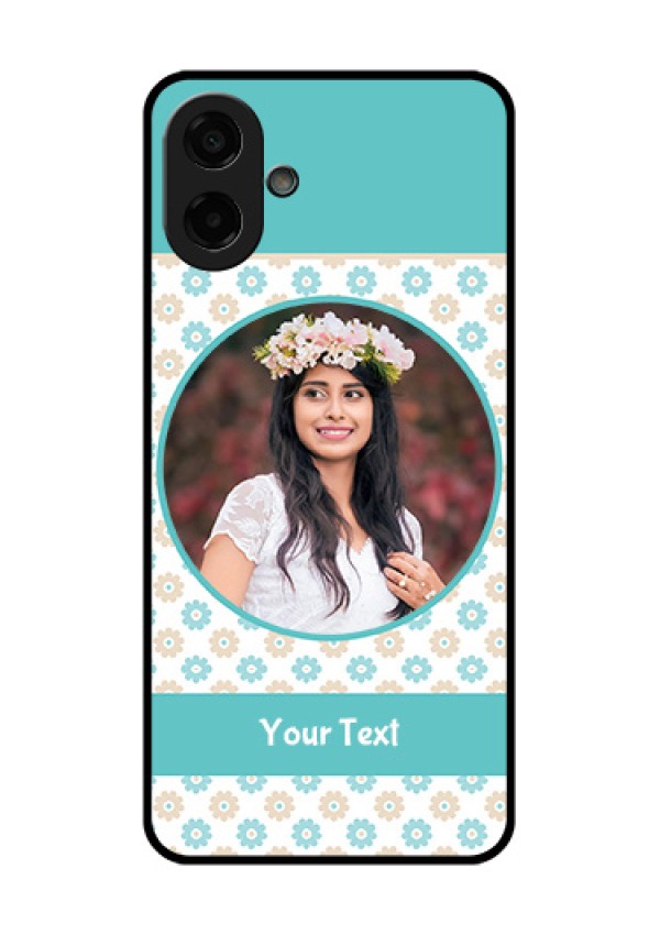 Samsung Galaxy M17e Custom Glass Phone Case - Beautiful Flowers Design