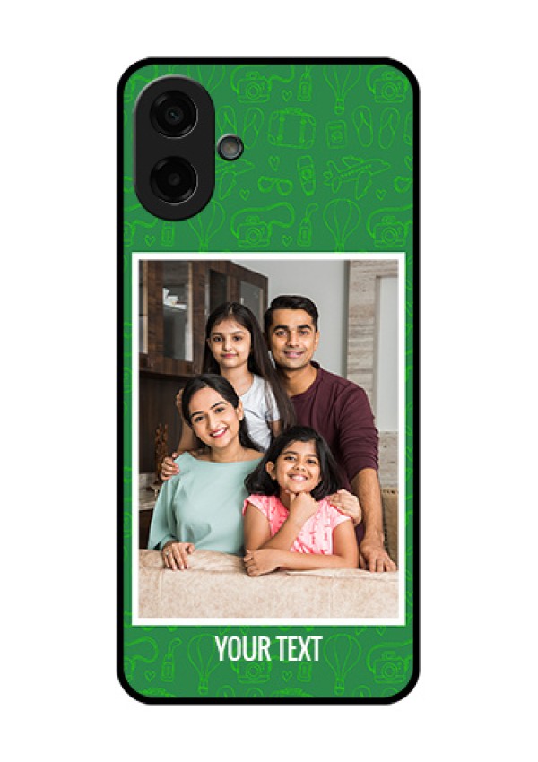 Samsung Galaxy M17e Custom Glass Phone Case - Picture Upload Design