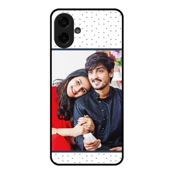 Samsung Galaxy M17e Custom Glass Phone Case - Premium Dot Design