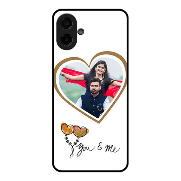 Samsung Galaxy M17e Custom Glass Phone Case - You & Me Design