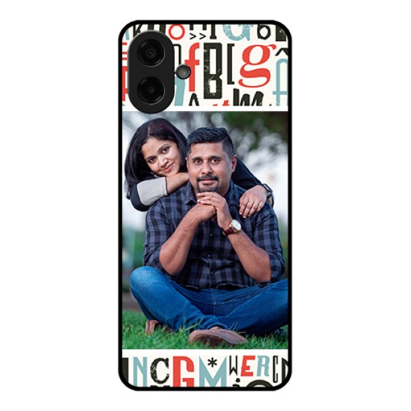 Samsung Galaxy M17e Custom Glass Phone Case - Alphabet Design