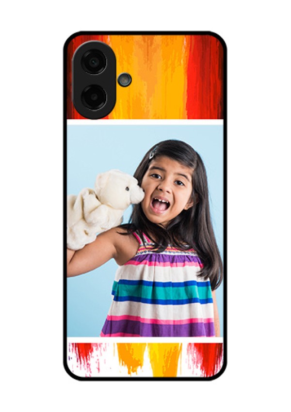 Samsung Galaxy M17e Custom Glass Phone Case - Multi Color Design
