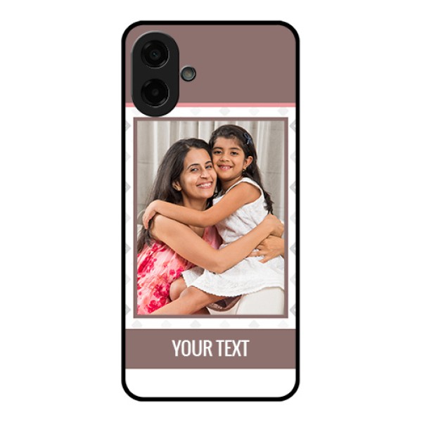 Samsung Galaxy M17e Custom Glass Phone Case - Simple Diamond Design Samsung Galaxy M17e Custom Glass Phone Case - Simple Diamond Design