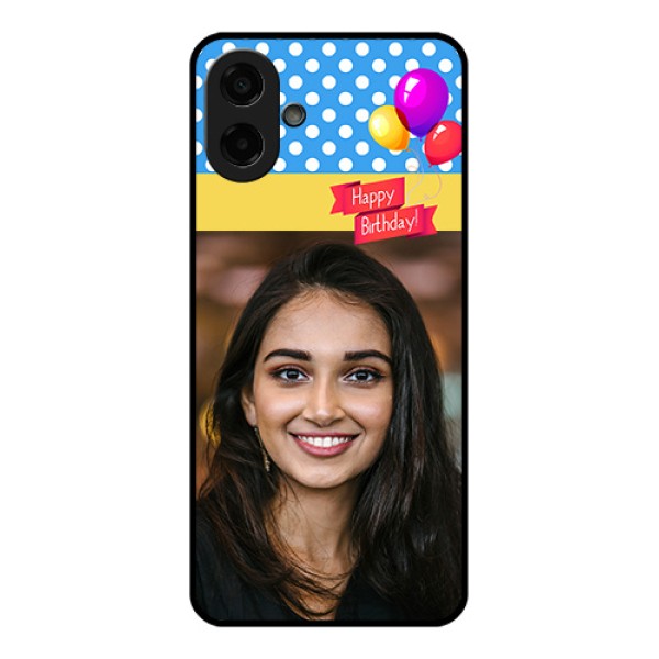 Samsung Galaxy M17e Custom Glass Phone Case - Happy Birthday Design Samsung Galaxy M17e Custom Glass Phone Case - Happy Birthday Design