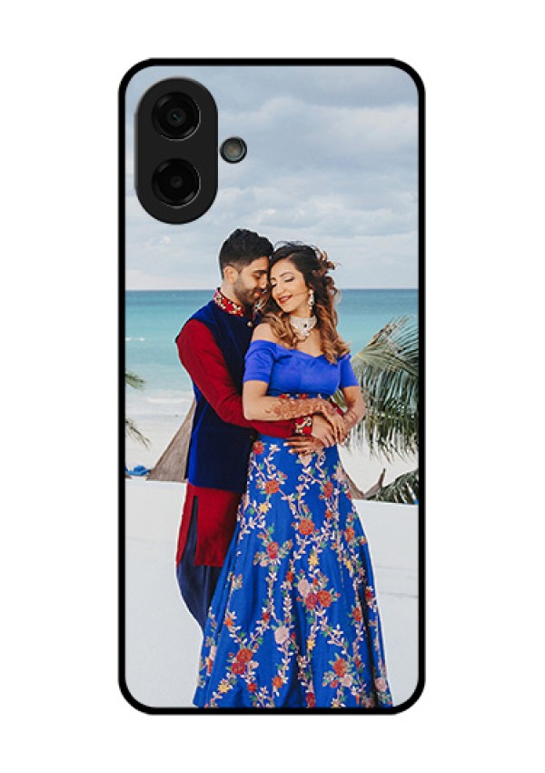 Samsung Galaxy M17e Custom Glass Phone Case - Upload Full Picture Design