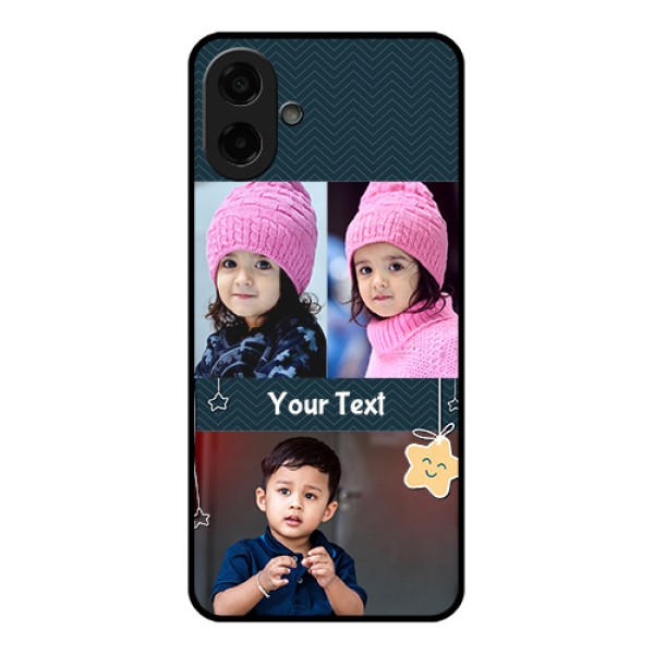 Samsung Galaxy M17e Custom Glass Phone Case - Hanging Stars Design