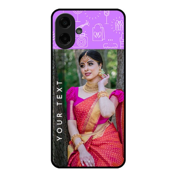 Samsung Galaxy M17e Custom Glass Phone Case - Birthday Icons Design Samsung Galaxy M17e Custom Glass Phone Case - Birthday Icons Design