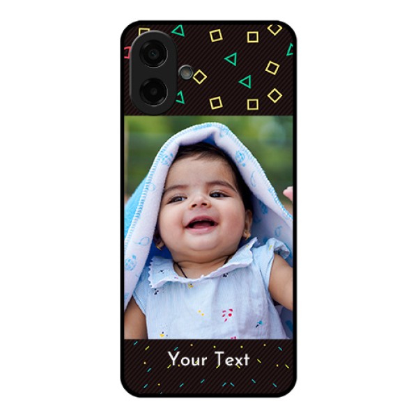 Samsung Galaxy M17e Custom Glass Phone Case - With Confetti Birthday Design Samsung Galaxy M17e Custom Glass Phone Case - With Confetti Birthday Design