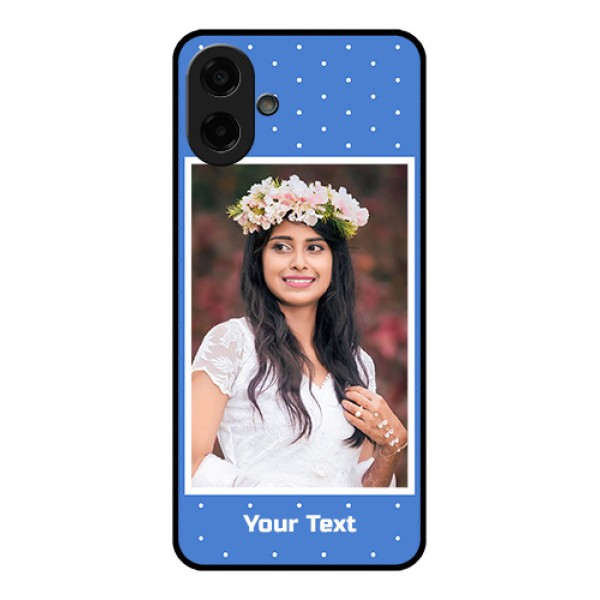 Samsung Galaxy M17e Custom Glass Phone Case - Polka Dots Design