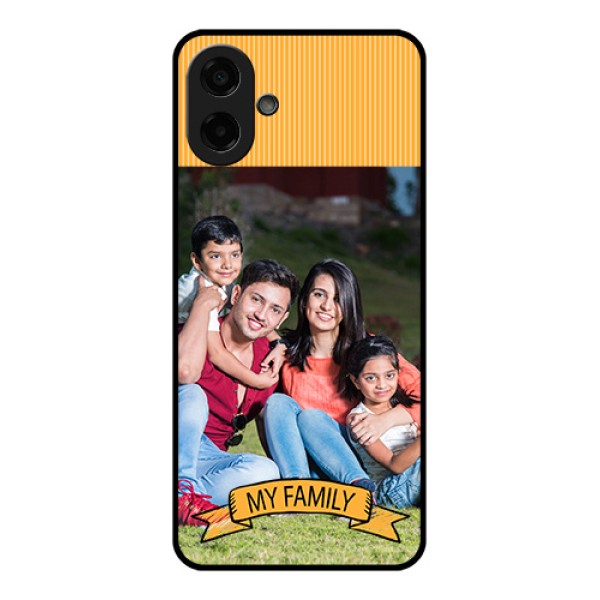 Samsung Galaxy M17e Custom Glass Phone Case - My Family Design