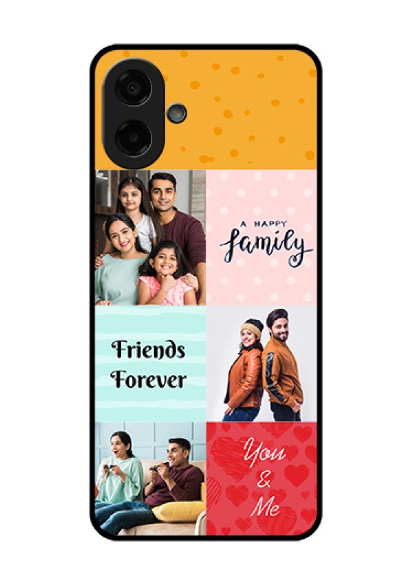 Samsung Galaxy M17e Custom Glass Phone Case - Images With Quotes Design