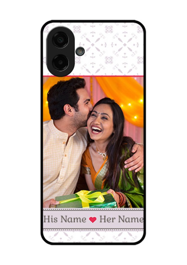 Samsung Galaxy M17e Custom Glass Phone Case - With Photo And Ethnic Design
