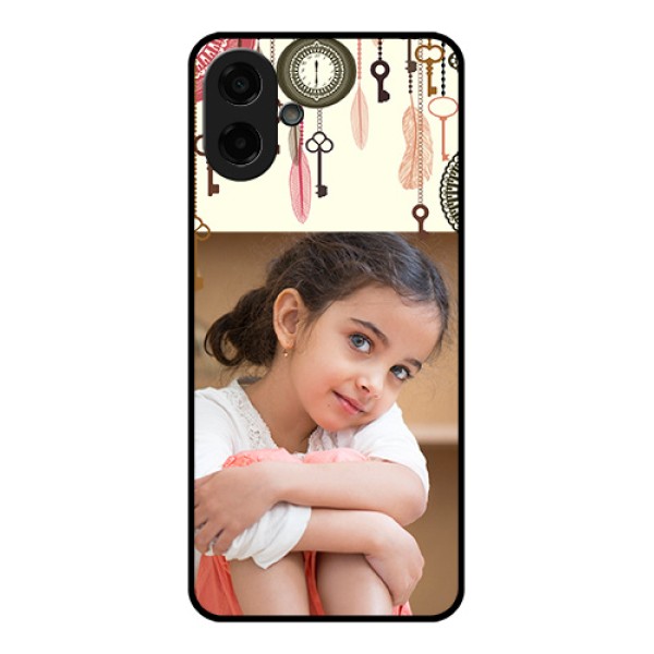 Samsung Galaxy M17e Custom Glass Phone Case - Boho Style Design